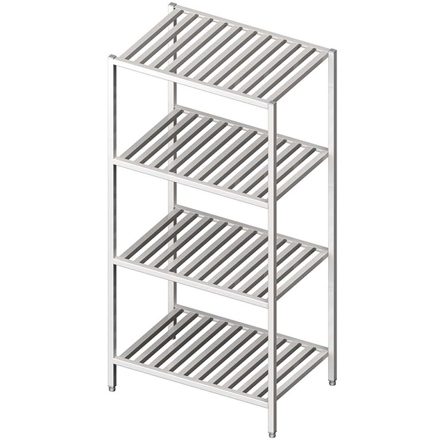 Warehouse rack, grating shelves 1200x500x1800 welded