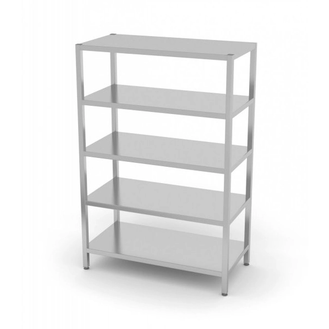 Warehouse rack with adjustable shelves, 5 full shelves 1000 x 400 x 1800 mm POLGAST 356104 356104