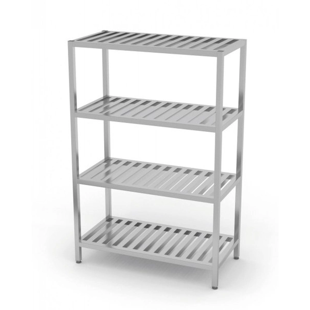 Warehouse shelf, 4 grating shelves 1000 x 400 x 1800 mm POLGAST 354104 354104