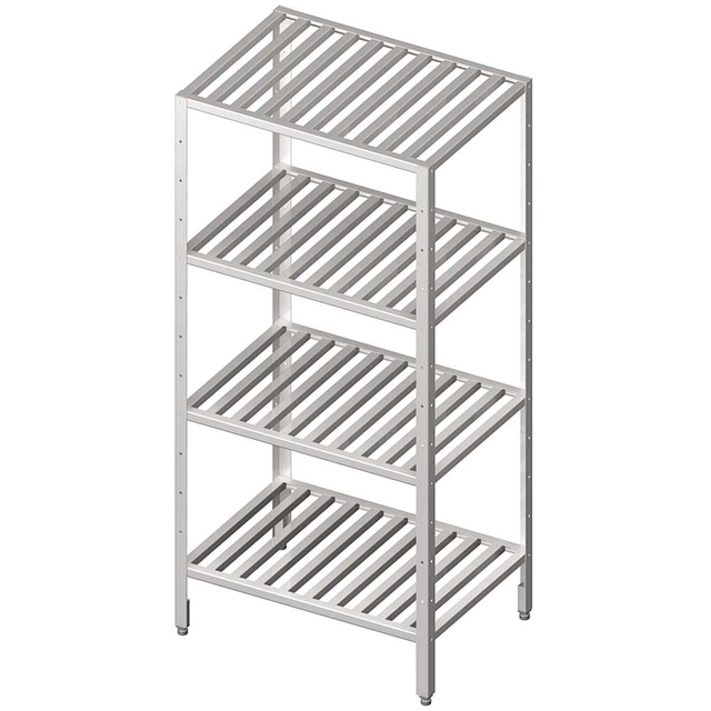 Warehouse shelf, grating shelves 1000x400x1800 screwed