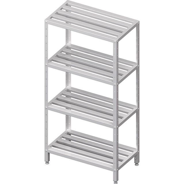 Warehouse shelf, grating shelves 1100x400x1800 screwed