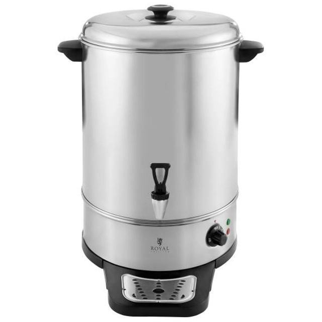 Warnik verwarmer met druppelrooster voor mulled water, roestvrij staal 230V 30L