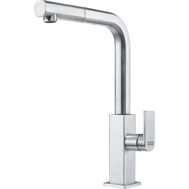 Washbasin faucet Franke Mythos, with pull-out shower, stainless steel