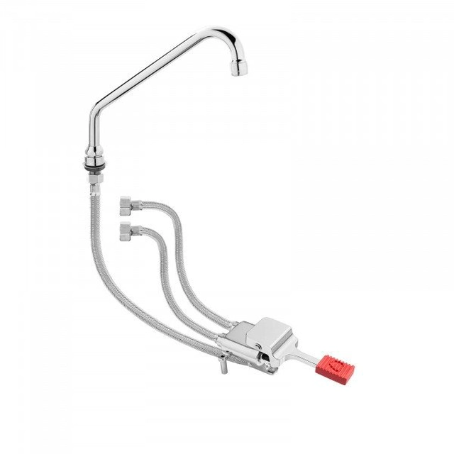 Washbasin tap with foot switch - tap length 250 mm - chrome-plated brass MONOLITH 10360016 MO-TA-17