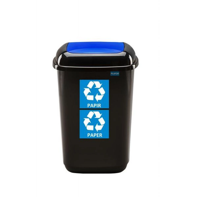 Waste bin for sorted waste 28 l - blue, paper