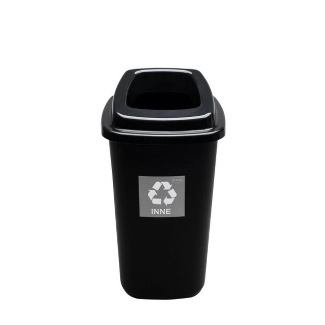 Waste bin for sorted waste 45 l - black, mixed waste