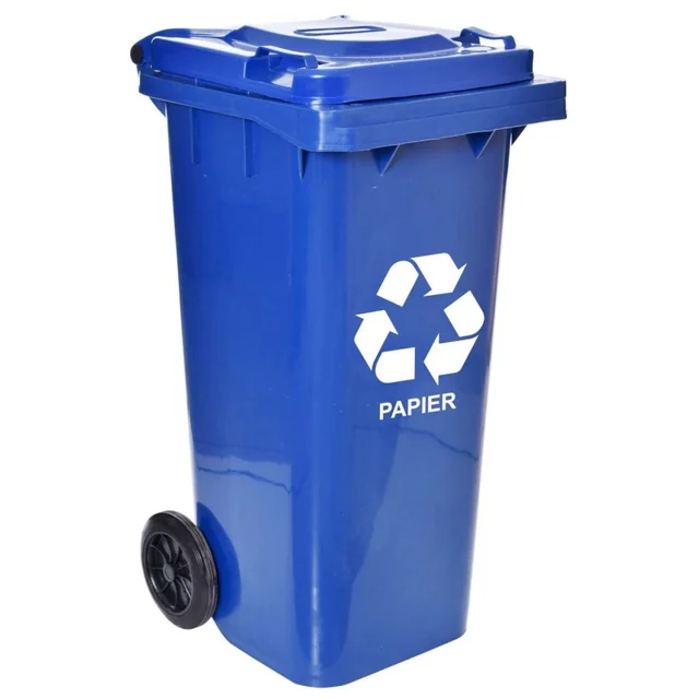 Waste container 120L blue bin