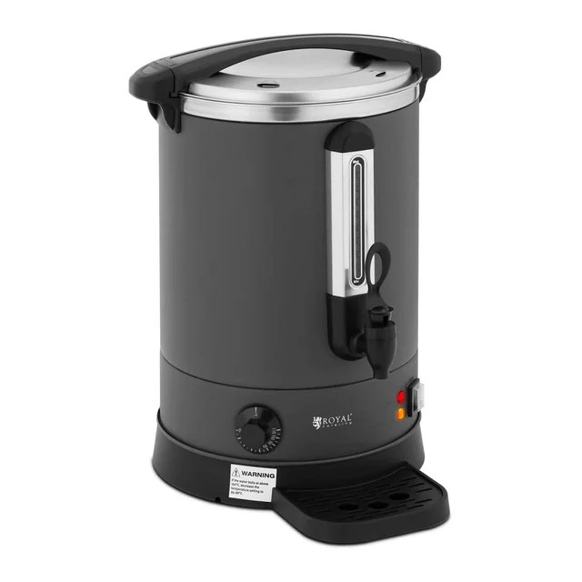 Water cooker with double walls, 13,5L, dark grey