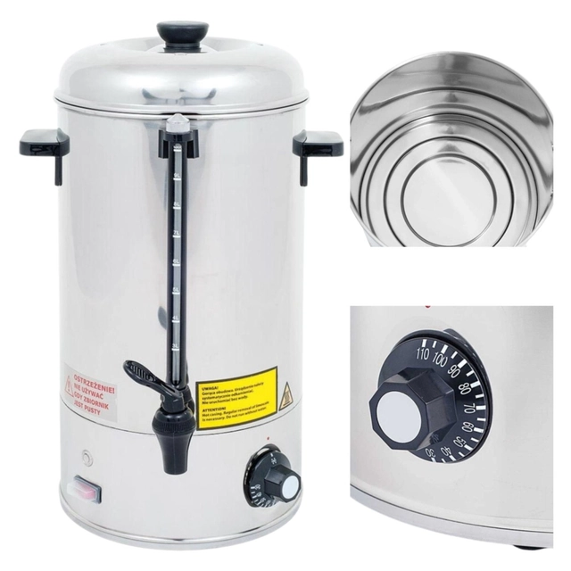 Waterboiler elektrische verwarming 10L Stalgast 751102