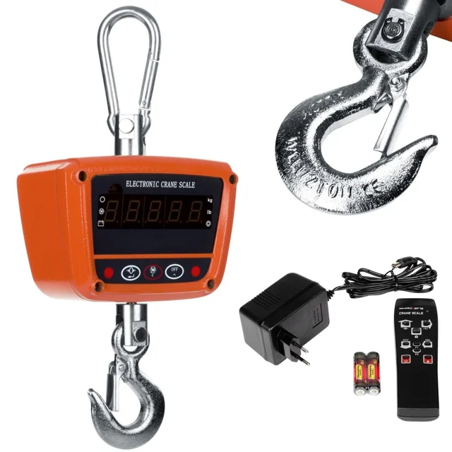 Waterproof hanging hook scale IP65 to 300kg LED