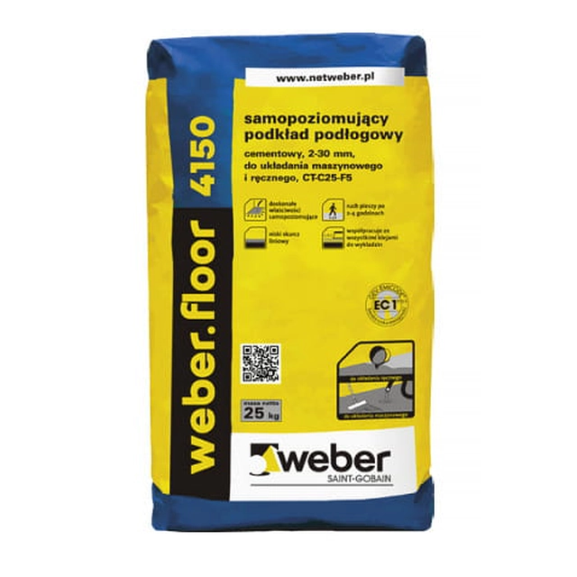 Weber Floor solera autonivelante 4150 25 kg