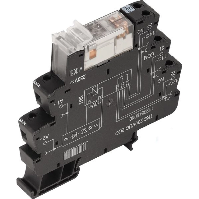 Weidmuller Przekaźnik przemysłowy TRS 2P 8A 230V AC / DC 2CO (1123540000)