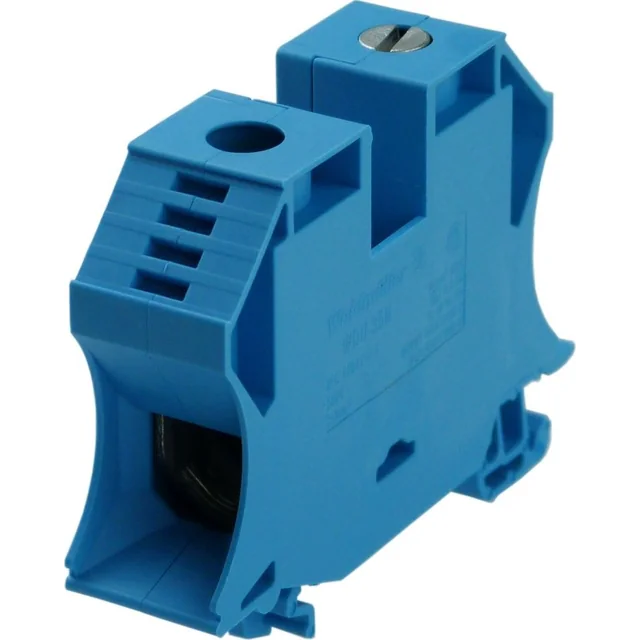 Weidmüller WDU 35N BL 35 mm Conexão de parafuso do bloco terminal em linha de passagem 500V 125A azul 1040480000 Weidmüller 3834