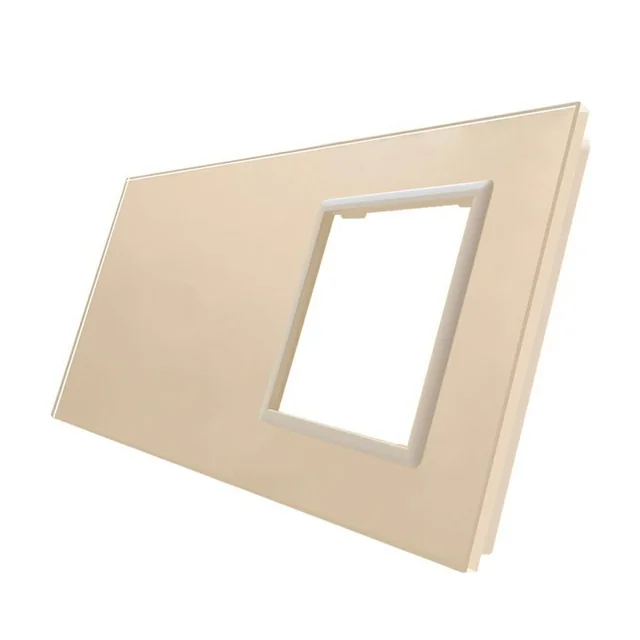 WELAIK doble panel de vidrio 0+zás -crema marfil