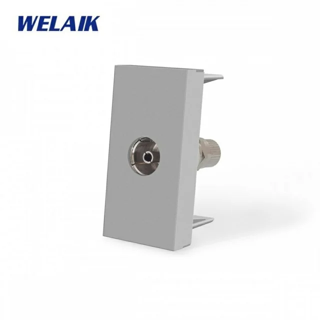 WELAIK prise semi-module TV -1 gris foncé