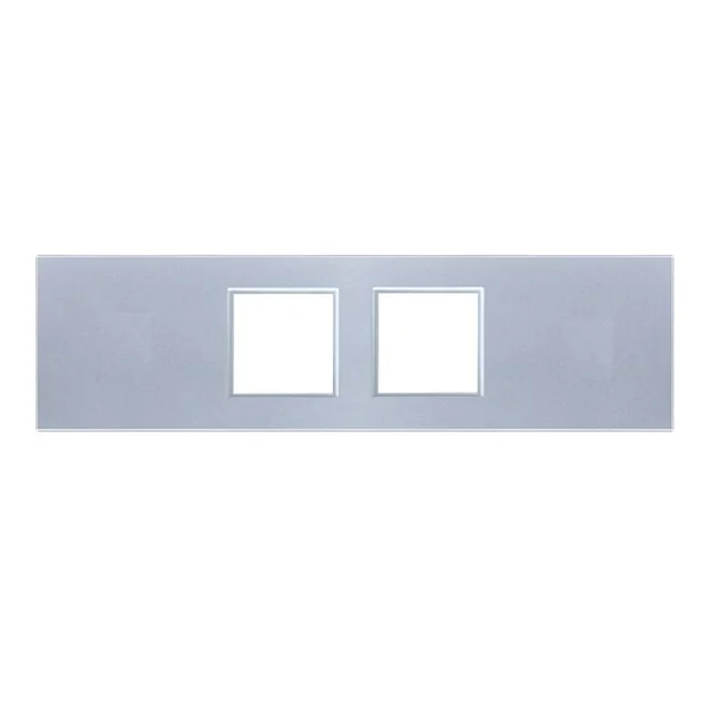 WELAIK štvornásobný sklenený panel 0+zás+zás+0 - šedý