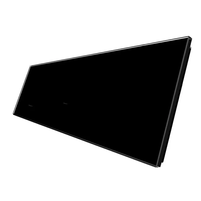 WELAIK trojnásobný sklenený panel 0+0+0 - čierny
