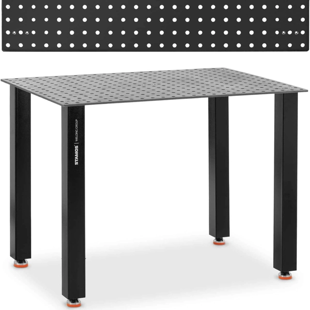 Welding assembly table, perforated top 6 mm 120 x 80 cm to 100 kg