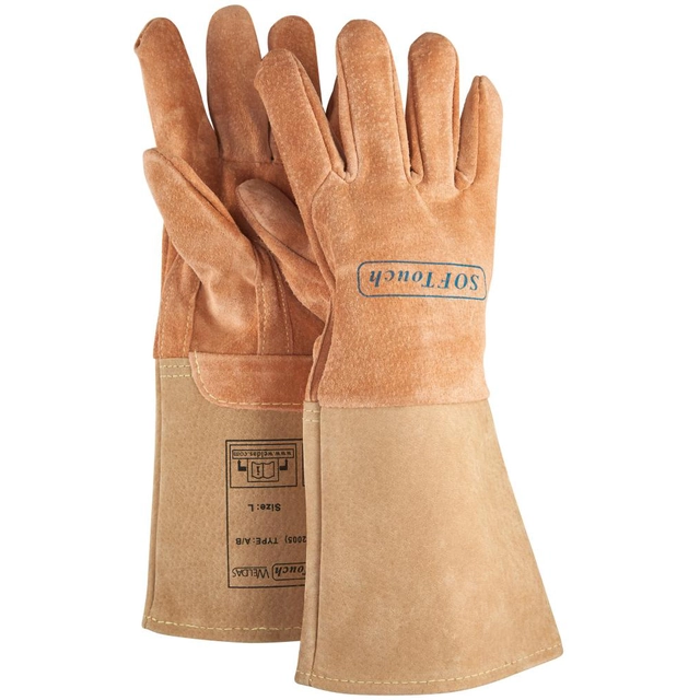 Welding glove (argon) no.10-1003, sizeL pigskin (1 pair) Weldas