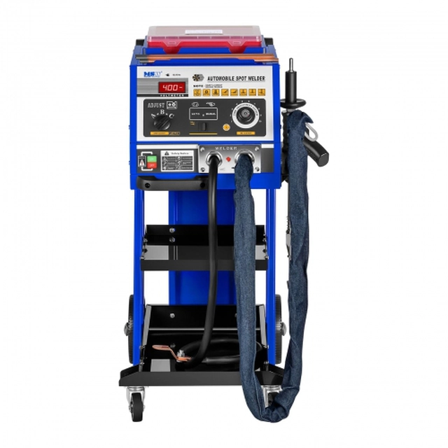 Welding machine for metal sheets SPOTTER 4200A with a trolley