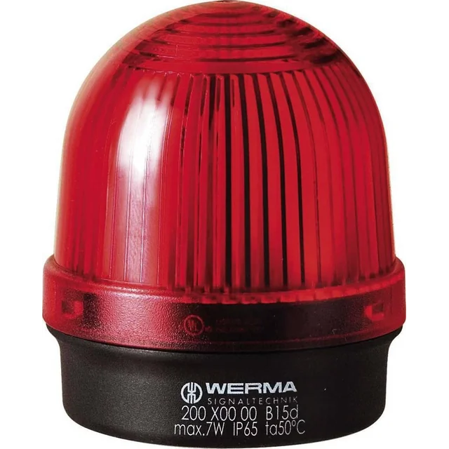 Werma Lampa ze światłem ciągłym czerwona 12-240V AC/DC IP65 200.100.00