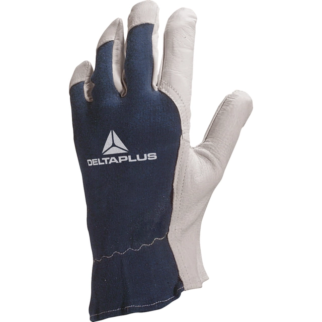 White and blue goatskin sleeves Delta Plus CT402BL10
