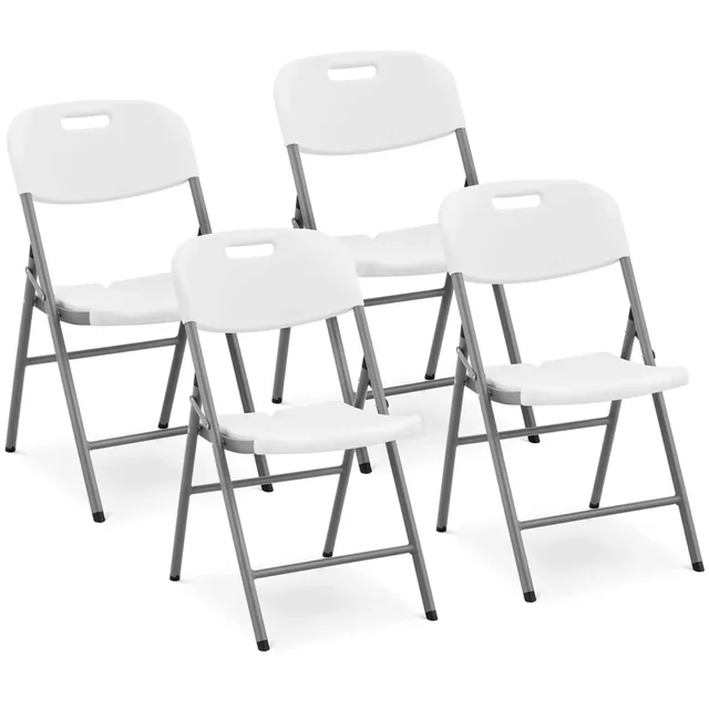 White folding chairs, set 4 pcs | RC-FC_1