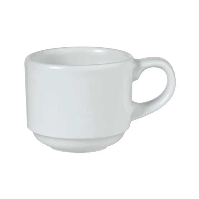 White Profile Stackable Coffee and Tea Cup 200 ml