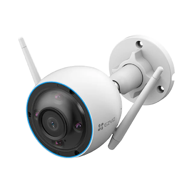 Wi-Fi IP-bewakingscamera 4MP, lens 2.8mm, kleur 24/7, IR 30M, Bidirectionele audio - EZVIZ CS-H3c-3K