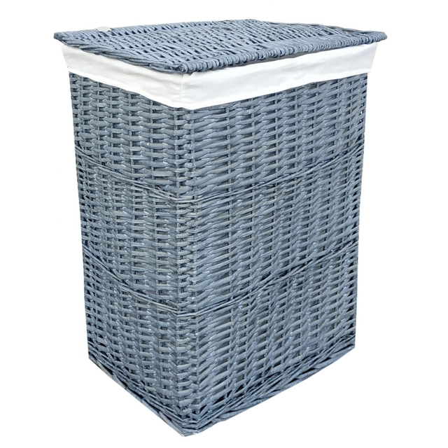 Wicker basket 40x30x60 cm - 72L - gray