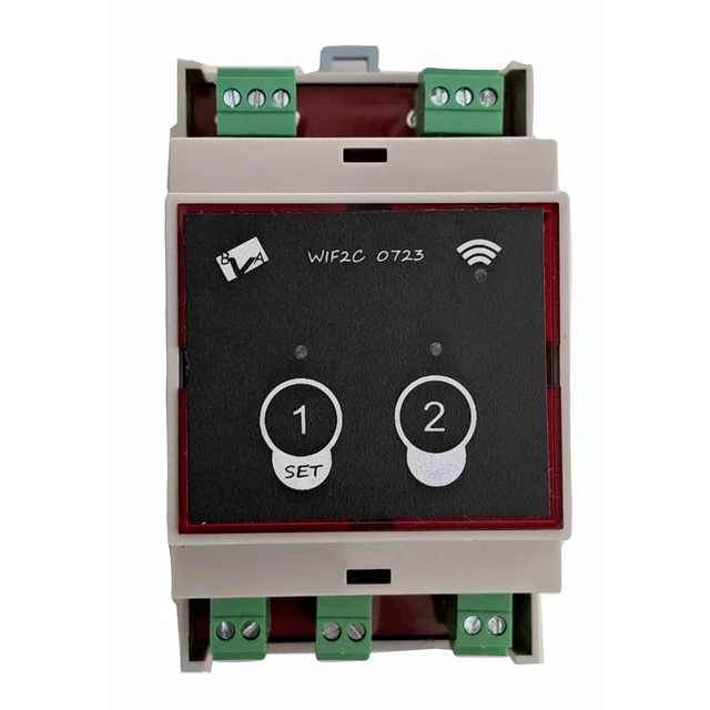 WIFI BVA controller WF2C 0723 with 2 outputs, NONC, 6 A, eWeLink, 2 NO inputs with return, 230 V a.c.