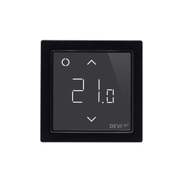 WiFi termostat črn z zaslonom DEVIreg Smart 140F1143