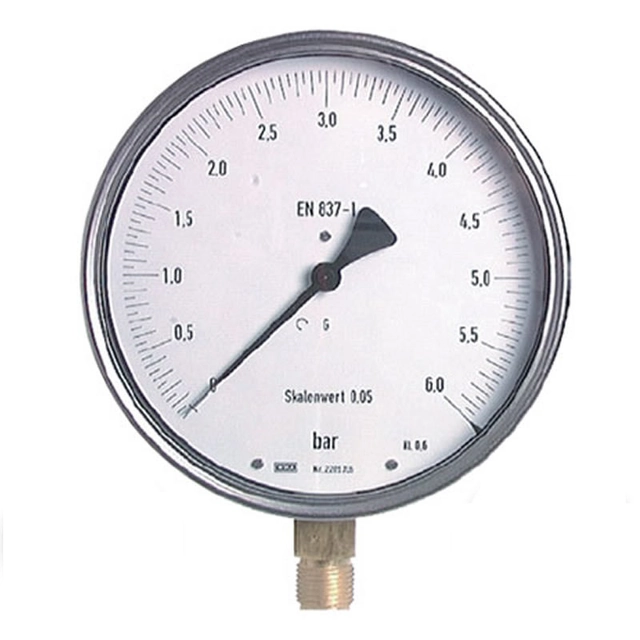 Wika Pressure gauge precise side 0/1 bar - 1/2" - 160 mm