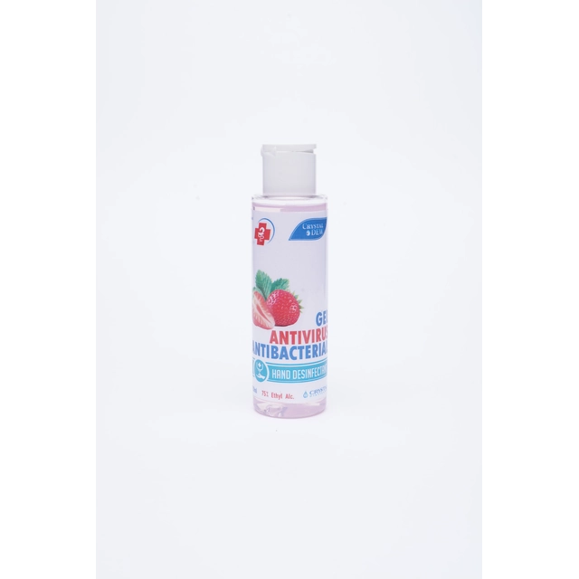 Wild strawberry antibacterial hand disinfectant gel Crystal Dew, 75%, 110ml