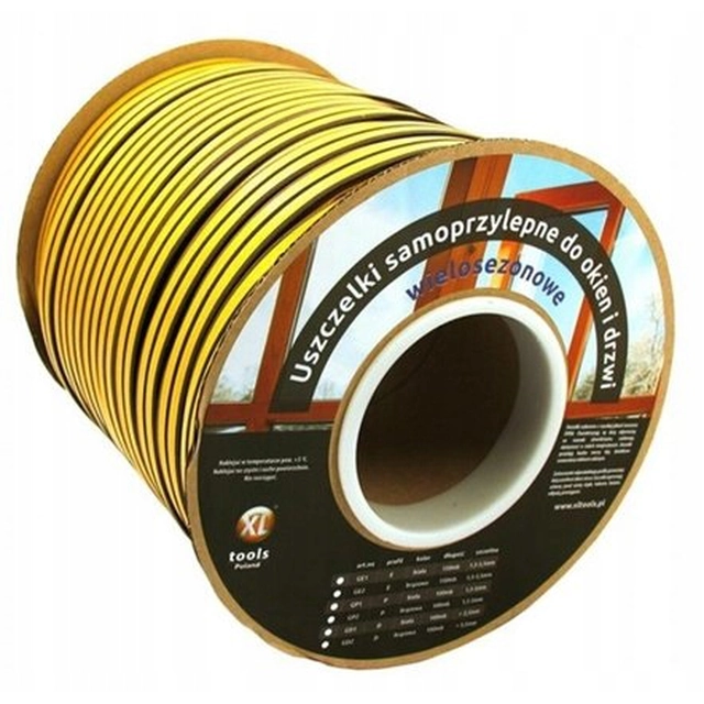 WINDOW SEAL FOR DOOR WINDOWS BROWN ROLL 100m P