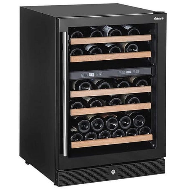 Wine refrigerator | 2-zone | 44 bottles | 155L | 0.13kW | 230V | 596x654x855mm
