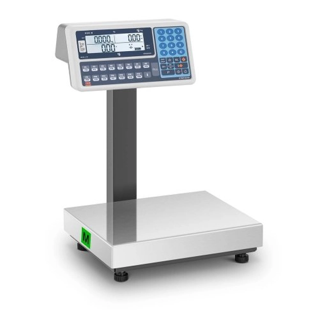 Winkelweegschaal - 30 kg (10 g) / 60 kg (20 g) - LCD - TEM-verificatie 10200057 BE2TA028X035060-B1