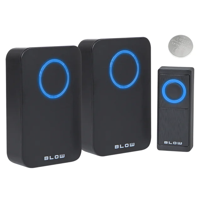 Wireless doorbell DPB-12 black two