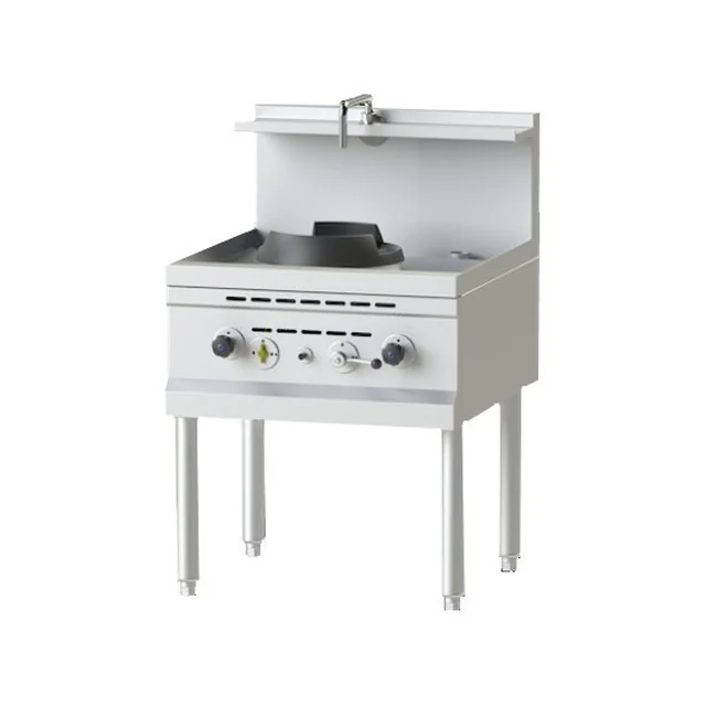 WOK a gas per cucina asiatica, potente 33 kW, attacco acqua Nayati 6110021