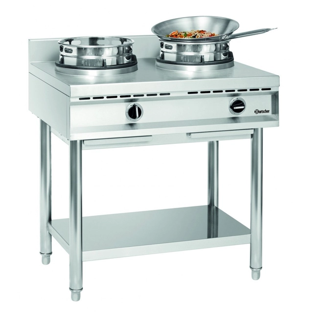 Wok de cocina a gas 2x11,5 kW Bartscher