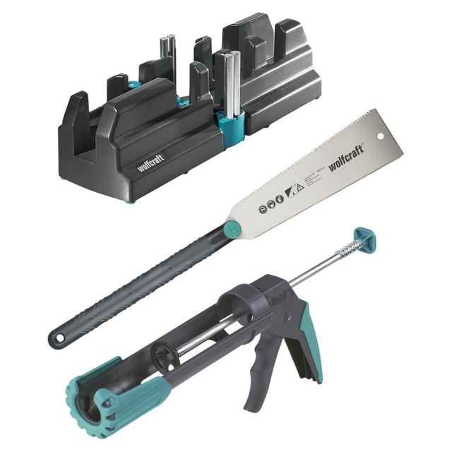 Wolfcraft Essentials tool kit for installing skirting boards
