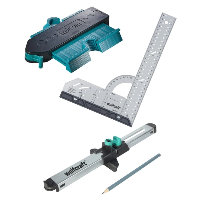 Wolfcraft Set of tools for installation and measurement of laminate floors