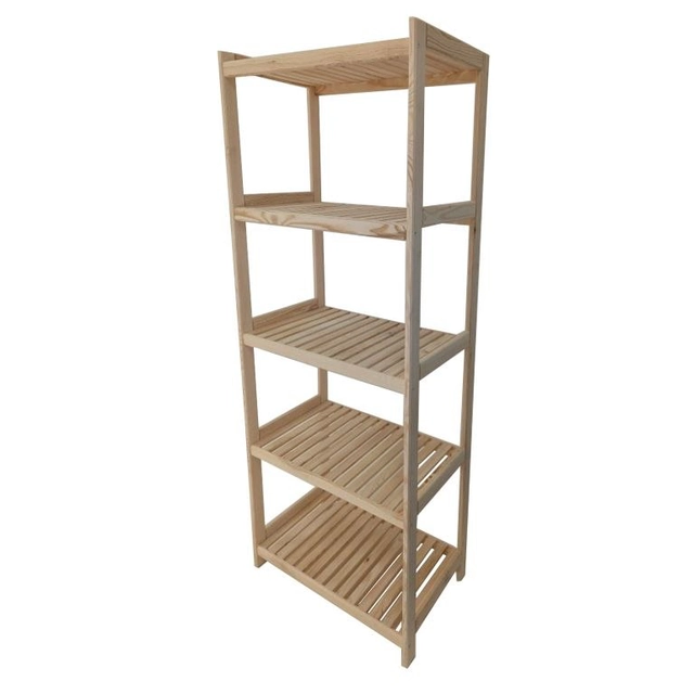 Wooden bookcase with 5 shelves,173 x 70 x 43 cm