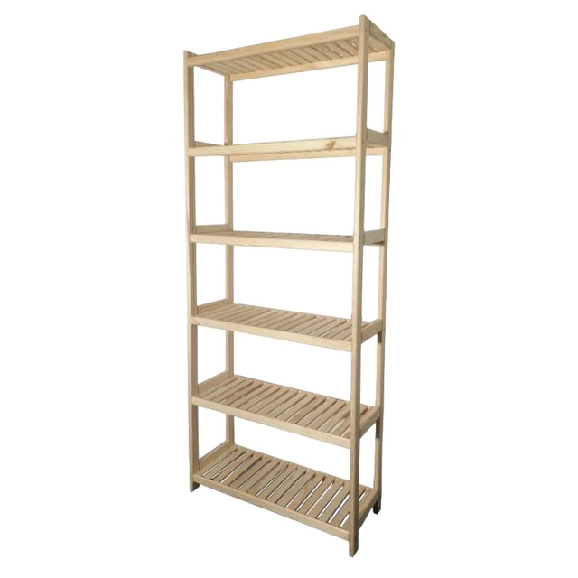 wooden bookcase,6 shelves,213 x 70 x 33 cm