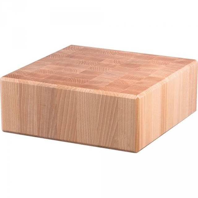 Wooden butcher block 400x400x100 mm STALGAST 684410 684410