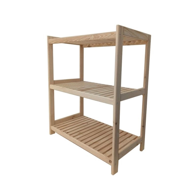 Wooden shelf, 3 shelves, 50 x 93 x 43 cm