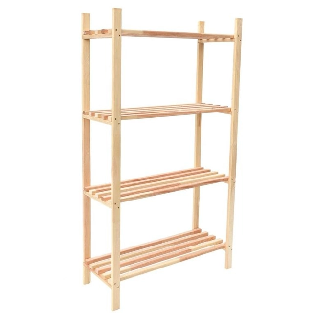 Wooden shelf 4 shelves