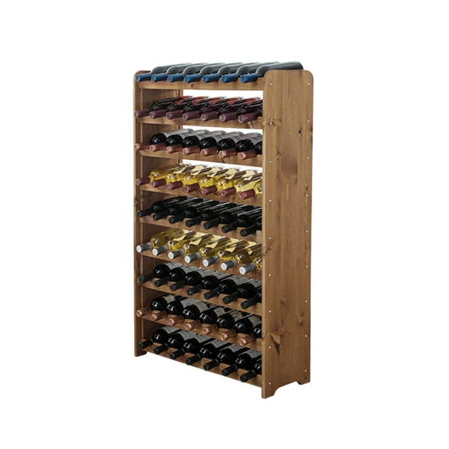 Wooden wine rack - RW31 /for 63 bottles/ Brown