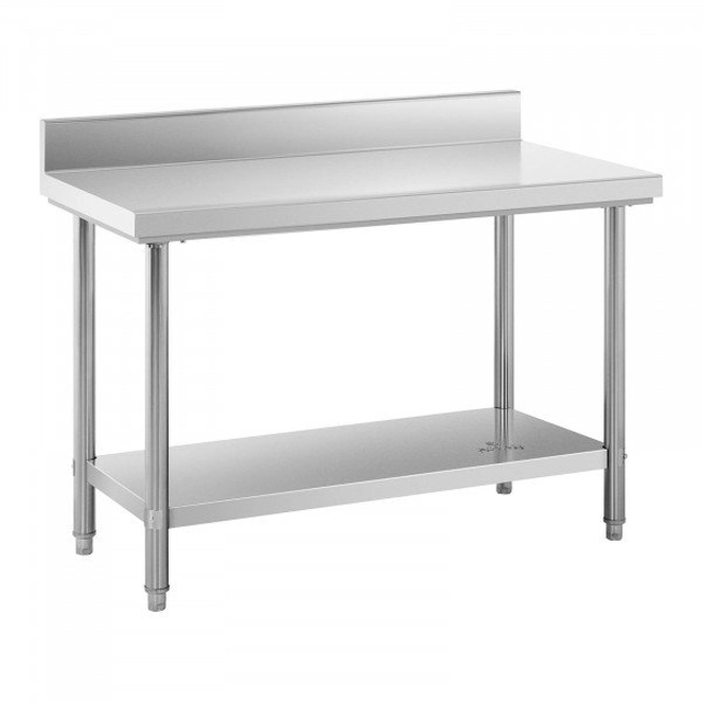 Work table - 120 x 60 cm - edge - load capacity 198 kg - Royal Catering ROYAL CATERING 10012550 RCAT-120/60-SP