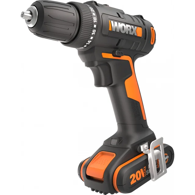 Worx drill/driver WX100 20 V 1 x battery 2 Ah